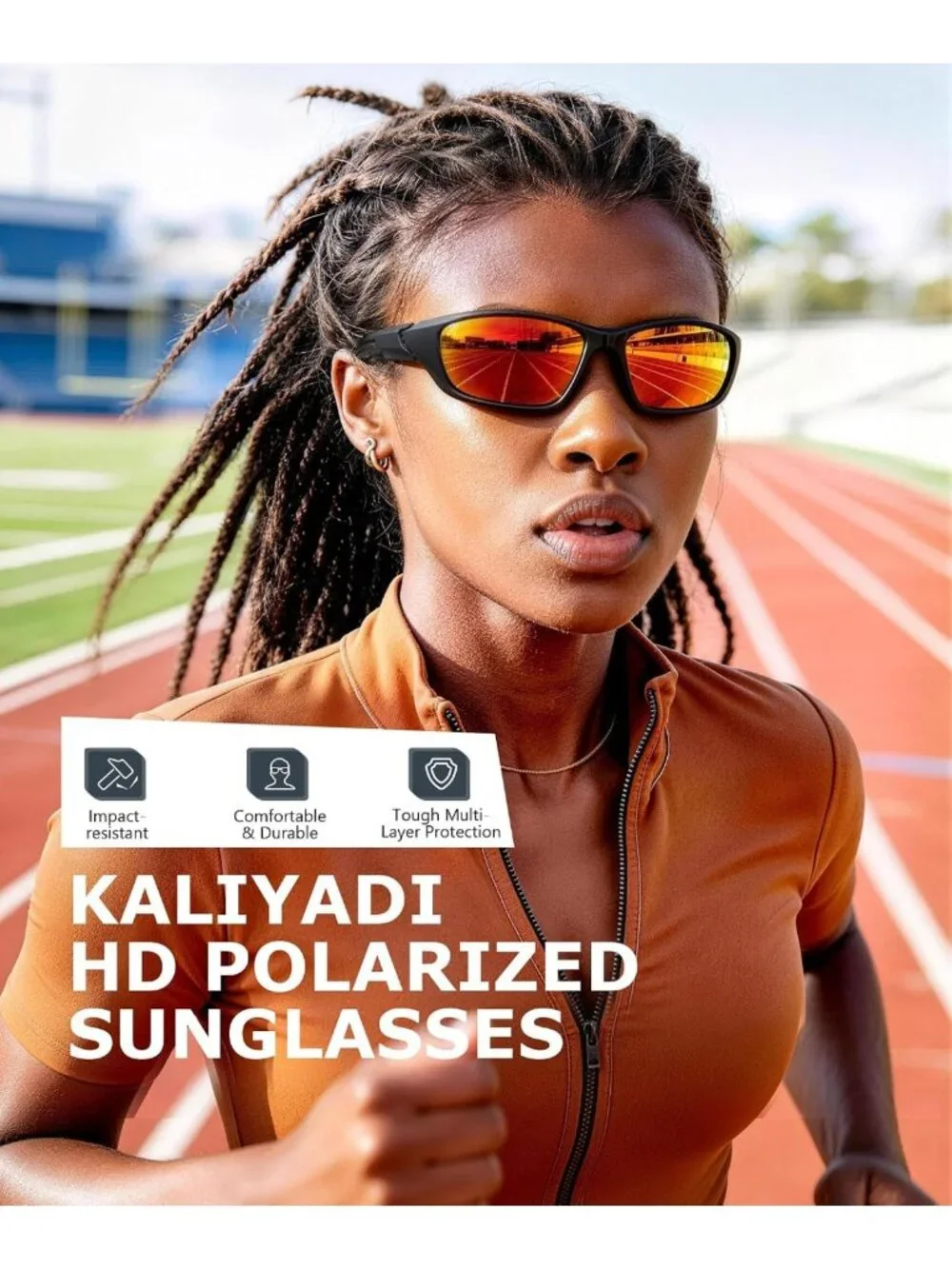 Polarized Sports Sunglasses for Men & Women - UV400 Protection for Cycling